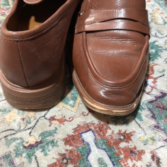 Franco Sarto Brown Leather Loafers - Picture 5 of 8